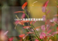 CSGO PC版最低配置全解析