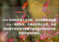 PUBG 吃鸡组队踢人全攻略，不过需要提醒的是，PUBG（绝地求生）在国内已停止运营，目前游玩相关的非官方渠道可能存在安全风险和违反相关规定的情况。