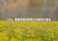 CSGO，暗藏深意的致敬之作皮肤大盘点