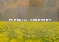 贴纸熊邂逅 CSGO，尽显电竞独特魅力