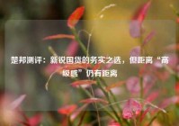 楚邦测评：新锐国货的务实之选，但距离“高级感”仍有距离