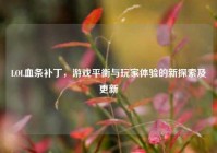 LOL血条补丁，游戏平衡与玩家体验的新探索及更新