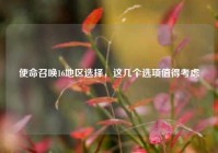 使命召唤16地区选择，这几个选项值得考虑