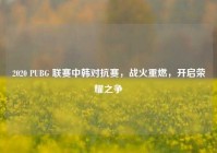 2020 PUBG 联赛中韩对抗赛，战火重燃，开启荣耀之争