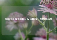 探秘CF手游韭菜园，玩家围绕梼杌的喜与忧