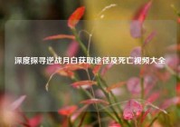 深度探寻逆战月白获取途径及死亡视频大全