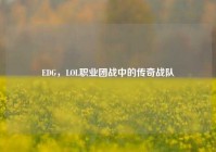 EDG，LOL职业团战中的传奇战队