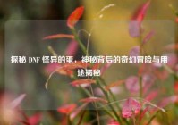 探秘 DNF 怪异的蛋，神秘背后的奇幻冒险与用途揭秘