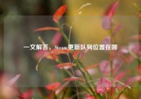 一文解答，Steam更新队列位置在哪