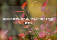 穿越火线领域闪耀之星，快手CF王彬（王小彬）解说CF