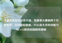 主题混杂且关联性不强，如果单从兼顾两个方面考虑，生成的标题是，PUBG皮大衣时尚魅力与CA722航班回国路线揭秘