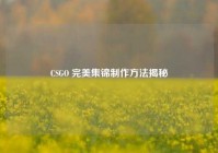 CSGO 完美集锦制作方法揭秘