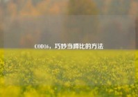 COD16，巧妙当蹲比的方法