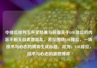 中排位排列五开奖结果与前面关于LOL排位的内容不相关且表意混乱，若仅围绕LOL排位，一场技术与心态的博弈生成标题，可为，LOL排位，技术与心态的激烈博弈
