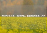 CSGO中车头包，独特存在，包围更换费用几何？