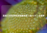 英格兰对克罗地亚直播频道（含 CCTV）全搜罗
