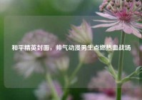 和平精英封面，帅气动漫男生点燃热血战场