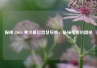 探秘 CSGO 赛场幕后智慧统帅，最强指挥的奥秘