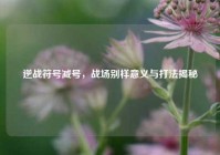 逆战符号减号，战场别样意义与打法揭秘