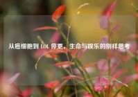 从癌细胞到 LOL 停更，生命与娱乐的别样思考