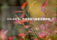 PUBG小叮当，热血画面与画面设置揭秘