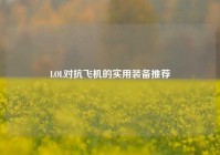 LOL对抗飞机的实用装备推荐