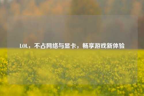 LOL,不占网络与显卡,畅享游戏新体验