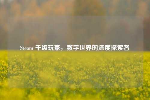 Steam 千级玩家，数字世界的深度探索者
