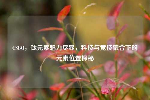 CSGO,钛元素魅力尽显,科技与竞技融合下的元素位置探秘