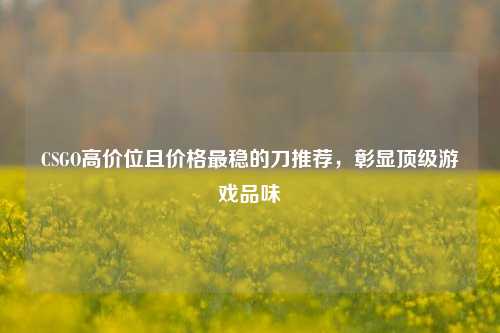 CSGO高价位且价格最稳的刀推荐,彰显顶级游戏品味