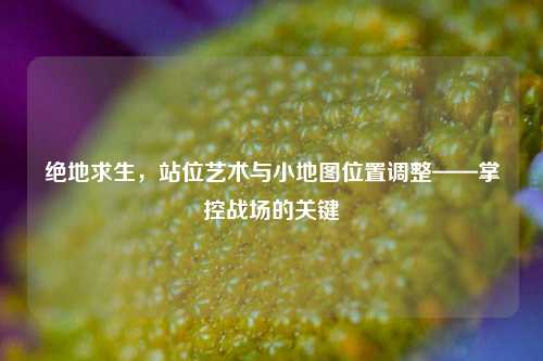 绝地求生,站位艺术与小地图位置调整——掌控战场的关键