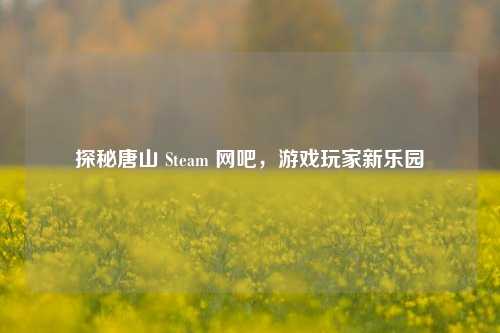 探秘唐山 Steam 网吧，游戏玩家新乐园