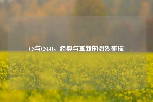 CS与CSGO,经典与革新的激烈碰撞