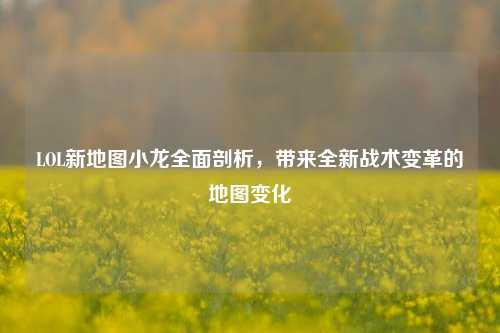LOL新地图小龙全面剖析,带来全新战术变革的地图变化