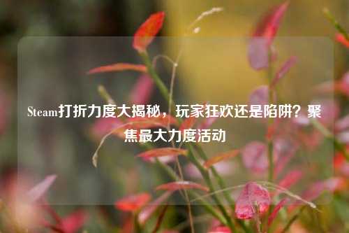 Steam打折力度大揭秘，玩家狂欢还是陷阱？聚焦最大力度活动