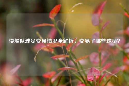 快船队球员交易情况全解析，交易了哪些球员？