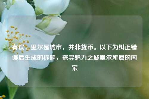 有误,里尔是城市,并非货币。以下为纠正错误后生成的标题,探寻魅力之城里尔所属的国家