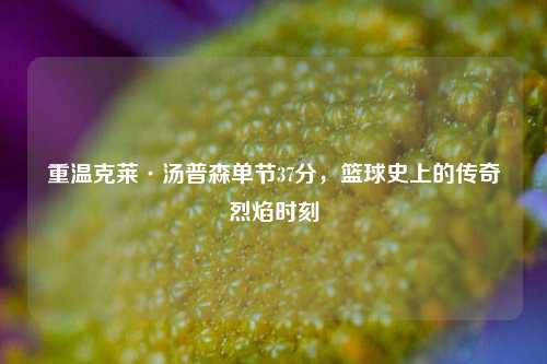 重温克莱·汤普森单节37分，篮球史上的传奇烈焰时刻