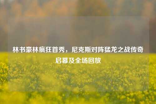林书豪林疯狂首秀,尼克斯对阵猛龙之战传奇启幕及全场回放