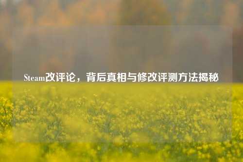 Steam改评论，背后真相与修改评测方法揭秘
