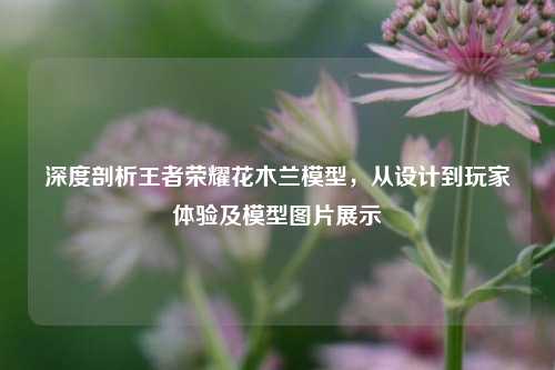 深度剖析王者荣耀花木兰模型,从设计到玩家体验及模型图片展示