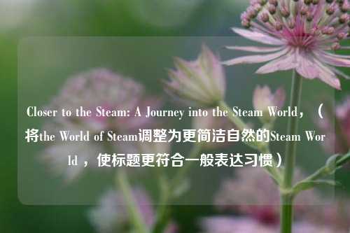 Closer to the Steam: A Journey into the Steam World，（将the World of Steam调整为更简洁自然的Steam World ，使标题更符合一般表达习惯）