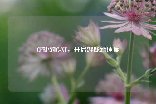 CF捷豹C-XF,开启游戏新速度