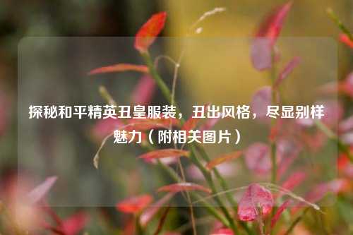 探秘和平精英丑皇服装,丑出风格,尽显别样魅力(附相关图片)