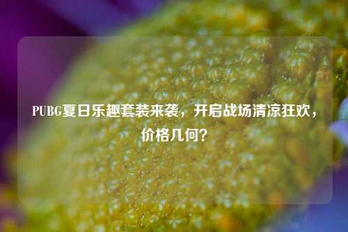PUBG夏日乐趣套装来袭,开启战场清凉狂欢,价格几何?