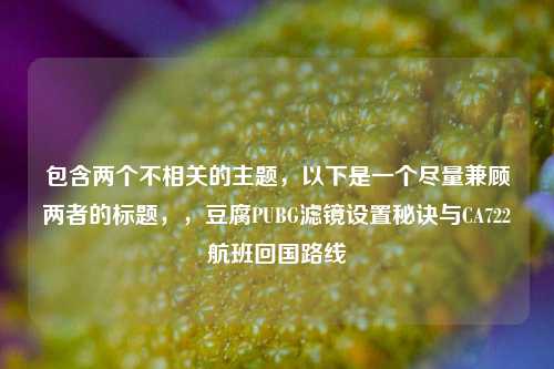 包含两个不相关的主题,以下是一个尽量兼顾两者的标题,,豆腐PUBG滤镜设置秘诀与CA722航班回国路线