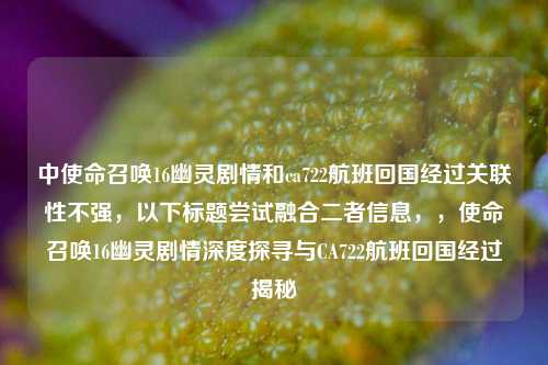 中使命召唤16幽灵剧情和ca722航班回国经过关联性不强,以下标题尝试融合二者信息,,使命召唤16幽灵剧情深度探寻与CA722航班回国经过揭秘