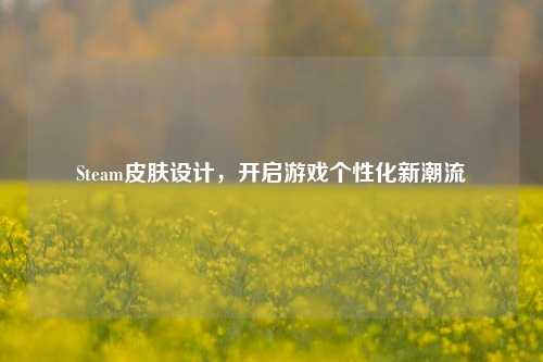 Steam皮肤设计,开启游戏个性化新潮流