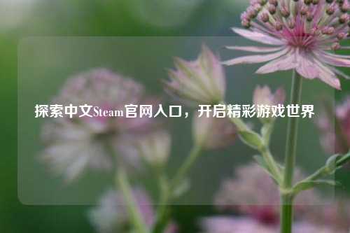 探索中文Steam官网入口，开启精彩游戏世界