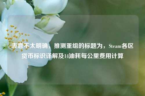 表意不太明确,推测重组的标题为,Steam各区货币标识详解及14油耗每公里费用计算